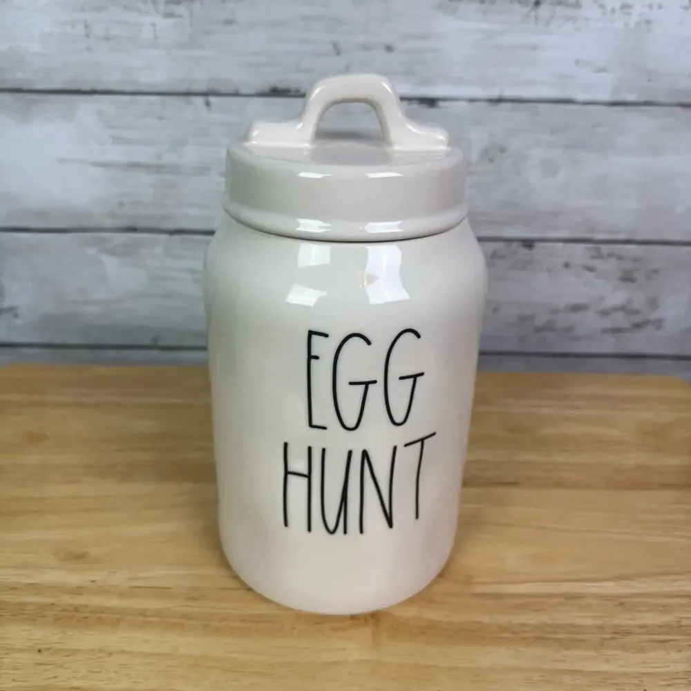 Rae Dunn Egg Hunt Canister Jar